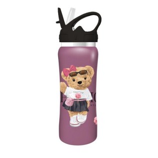 Παγούρι Must Positive Ανοξείδωτο 500ml με Καλαμάκι (586443