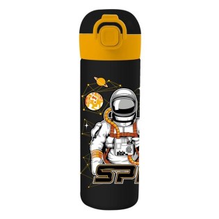 Παγούρι Must Space Ανοξείδωτο 500ml με Καλαμάκι (585692)