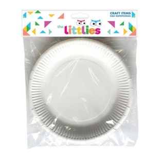 Πιάτο Χάρτινο Λευκό 23cm the Littlies 6τμχ (646789)