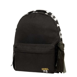 POLO 75 Συλλεκτική με Μαντήλι Σχολική Τσάντα Original Μαύρο (901-075-2000) 2025