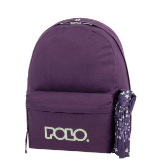 POLO με Μαντήλι Σχολική Τσάντα Original Κλασική Μώβ-Τιρκουάζ (901-135-4759) 2025
