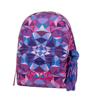 POLO με Μαντήλι Σχολική Τσάντα Original Κλασική Purple-Blue Shapes (901-102-8339) 2025