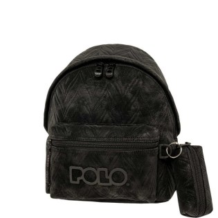 POLO Σακίδιο Mini Leaves Black (907-083-2000)