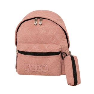 POLO Σακίδιο Mini Leaves Pink (907-083-3900)