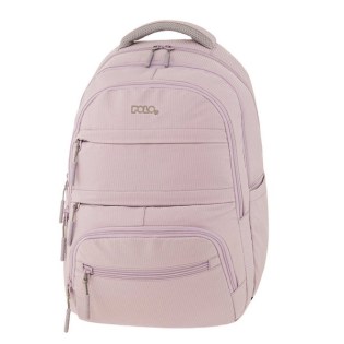 POLO Σακίδιο Πλάτης Multi Pocket Λιλά (901-064-4500) 2025