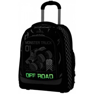 POLO Σχολική Τσάντα Τρόλεϊ Belike Glow Monster Truck (901-252-60)