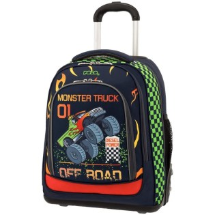 POLO Σχολική Τσάντα Τρόλεϊ Belike Glow Monster Truck (901-252-60)