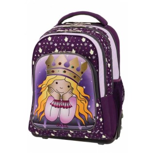 POLO Σχολική Τσάντα Τρόλεϊ Troller Glow Princess (901-251-72)