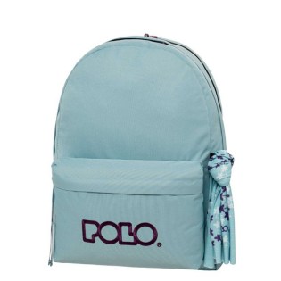 POLO Σχολική Τσάντα Πλάτης Double Scarf  Airblue-Purple (901-235-5347) 2025