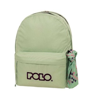 POLO Σχολική Τσάντα Πλάτης Double Scarf Mint-Eggplant (901-235-6848) 2025