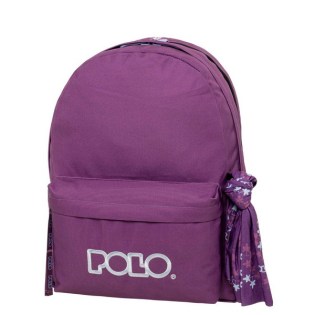 POLO Σχολική Τσάντα Πλάτης Double Scarf  Violet-Light Cyan (901-235-4657) 2025