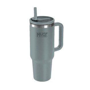 Ποτήρι Θερμός Must Ανοξείδωτο 1200ml με Καλαμάκι Πράσινο (586642)