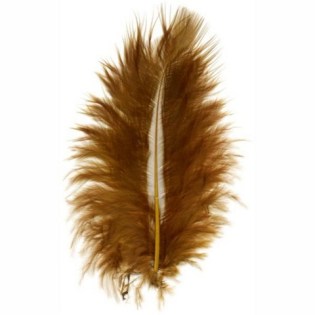 Πούπουλα για Χειροτεχνίες Meyco Marabou Καφέ 10-12cm / 17τεμ (24014)