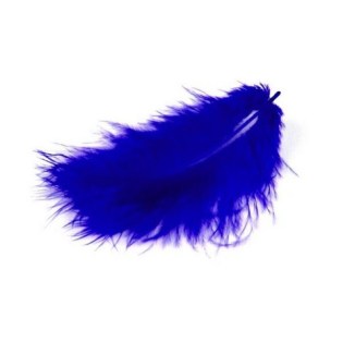 Πούπουλα για Χειροτεχνίες Meyco Marabou Μπλε 10-12cm / 17τεμ (24009)