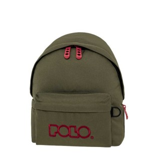 POLO Σχολική Τσάντα Νηπίου Khaki-bordeaux (901-067-6533) 2025