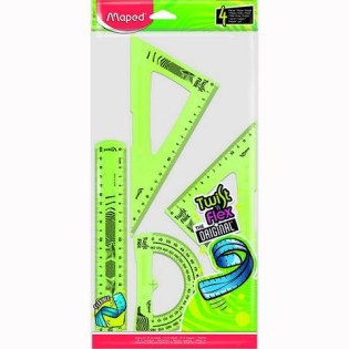 Σετ Οργάνων Γεωμετρίας Maped Twist N Flex 20cm Λαχανί