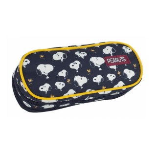Snoopy Peanuts Pattern Κασετίνα Οβάλ Back me Up (365-01141)