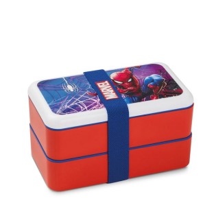 Spiderman Διπλό Δοχείο Φαγητού Egan με Κουτάλι και Πιρούνι (108012)