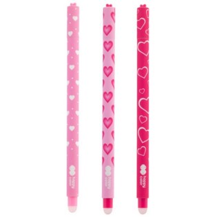 Στυλό Gel με Μπλε Μελάνι Erasable 0.5mm Pink Love Happy Color (017882)
