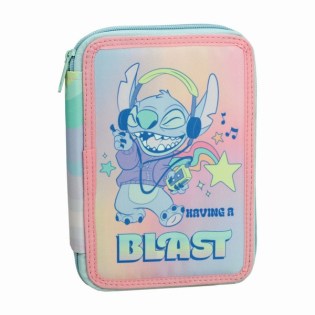 Σχολική Κασετίνα Δημοτικού Stitch Gen Z Gim Γεμάτη με 2 Θήκες (342-01100)
