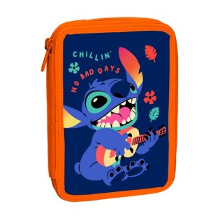 Σχολική Κασετίνα Δημοτικού Stitch Gim Γεμάτη με 2 Θήκες (342-00100)