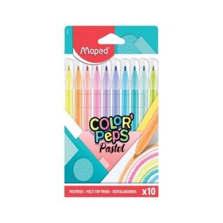 Maped Color Peps Jungle Μαρκαδόροι Pastel 10 Χρώματα Washable (845469)