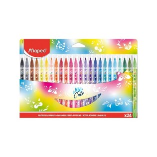 Maped Color Peps Mini Cute Μαρκαδόροι 24 Χρώματα Washable (845406)