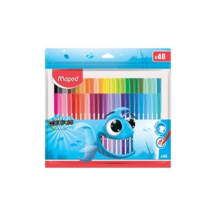 Maped Color Peps Ocean Μαρκαδόροι Λεπτή Μύτη 48 Χρώματα Washable (845726)