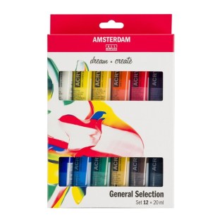 Talens Amsterdam Ακρυλικά Χρώματα  Σετ 12x20ml (TL17820412)