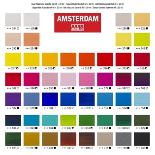 Talens Amsterdam Ακρυλικά Χρώματα  Σετ 48x20ml (TL17820448)