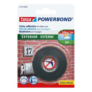 Tesa Powerbond Ταινία Εξωτερικής Χρήσης Διπλής Όψης 1,5m X 19mm (557500000404)