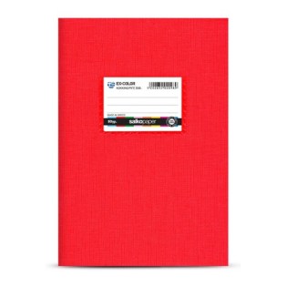 Τετράδιο Καρφίτσα Ex-Color Β5 (17Χ24) Salko Ριγέ 50 Φύλλα Κόκκινο (2098)