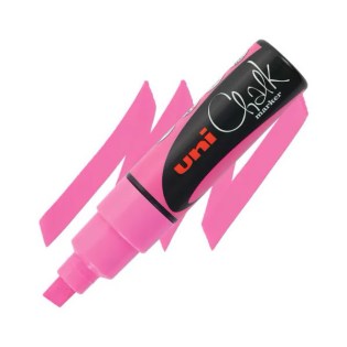 Uni Posca Μαρκαδόρος Υγρής Κιμωλίας 8mm Fluo Pink (UNIPOS-PWE-8Κ-FLPK)