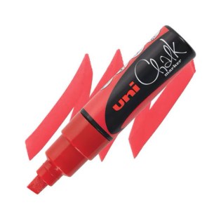 Uni Posca Μαρκαδόρος Υγρής Κιμωλίας 8mm Red (UNIPOS-PWE-8Κ-RD)