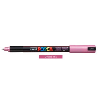 Uni Posca Μαρκαδόρος Ζωγραφικής PC-1MR/M13 Metallic Pink