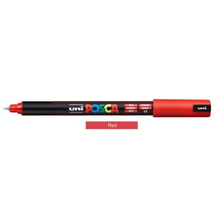 Uni Posca Μαρκαδόρος Ζωγραφικής PC-1MR/15 Red