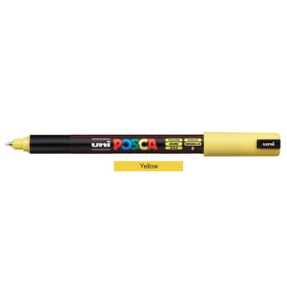 Uni Posca Μαρκαδόρος Ζωγραφικής PC-1MR/2 Yellow