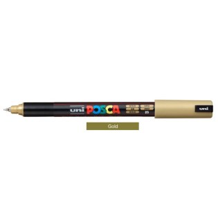 Uni Posca Μαρκαδόρος Ζωγραφικής PC-1MR/25 Gold