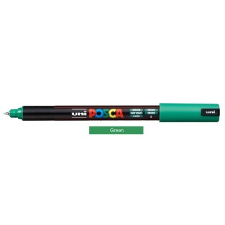 Uni Posca Μαρκαδόρος Ζωγραφικής PC-1MR/6 Green