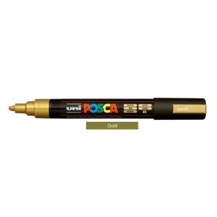 Uni Posca Μαρκαδόρος Ζωγραφικής PC-5M 25 Gold