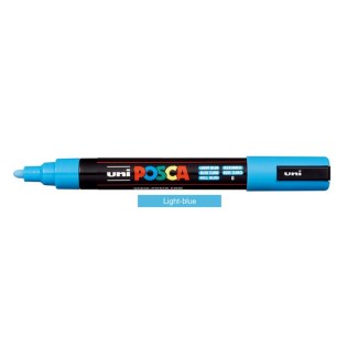Uni Posca Μαρκαδόρος Ζωγραφικής PC-5M 8 Light Blue