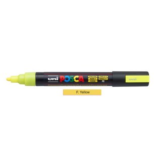 Uni Posca Μαρκαδόρος Ζωγραφικής PC-5M F2 Fluo Yellow