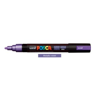 Uni Posca Μαρκαδόρος Ζωγραφικής PC-5M M12 Metallic Violet