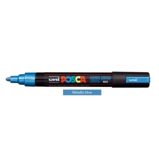 Uni Posca Μαρκαδόρος Ζωγραφικής PC-5M M33 Metallic Blue