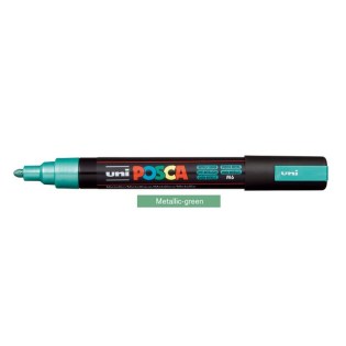 Uni Posca Μαρκαδόρος Ζωγραφικής PC-5M M6 Metallic Green