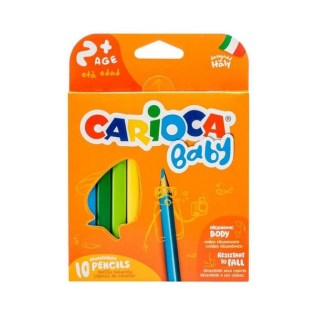 Ξυλομπογιές Carioca Baby ηλικίας 2+ με 10 Χρωμάτα (42819)