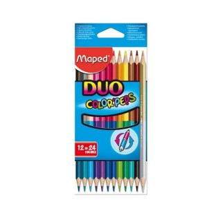 Ξυλομπογιές Maped Color Peps Duo 12 τεμ με 24 Χρώματα (829600)