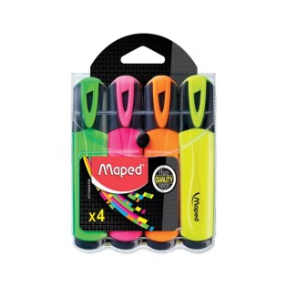 Maped Fluo Peps Classic Υπογραμμιστής σε Blister 4 Χρώματα (742547)