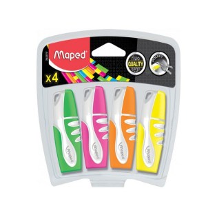 Maped Pocket Mini Υπογραμμιστής σε Blister 4 Χρώματα (742777)