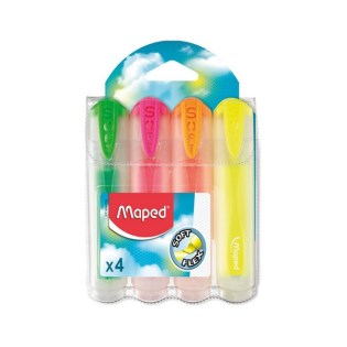 Maped Soft Διαφανής Υπογραμμιστής σε Blister 4 Χρώματα (745947)